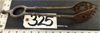 Antiques Cast Iron Tongs