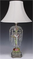 VINTAGE MURANO GLASS TABLE CHANDELIER LAMP