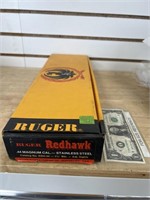 BOX ONLY vintage Ruger Redhawk.44 magnum pistol