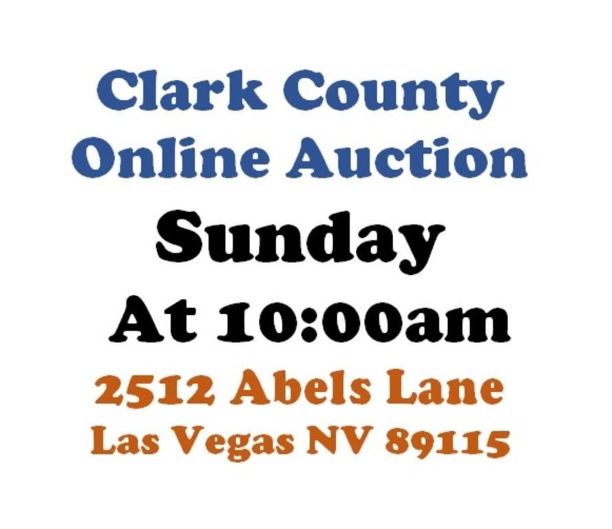 Sun.@10am - Las Vegas Estate Online Public Auction 6/2