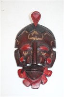 WOODEN AFRICAN TRIBAL MASK