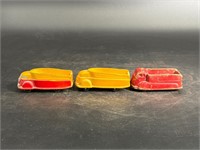 SUN RUBBER LOT OF 3 NICE DELIVERY TRUCKS EARLY