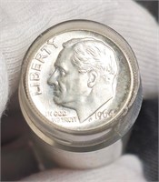 1964-P Roosevelt Silver Dime Roll