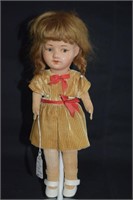 Lenci-type Composition & Cloth 13" Tall Doll