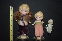 (3) Vintage Japan Bisque Dolls