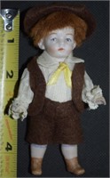 620 2 Germany All Bisque 4.5" Tall Boy Doll