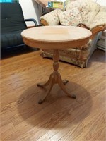 Small oval claw foot table