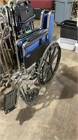 Blue wheelchair
