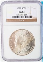Coin 1879-S Morgan Silver Dollar NGC MS63
