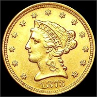 1873 $2.50 Gold Quarter Eagle CLOSELY