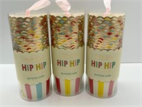 24 pc Food Cups - Hip Hip Hooray Striped