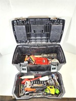 GUC Husky Tool Box w/Assorted Tools & Accessories