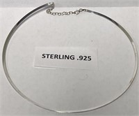 P - STERLING SILVER CUFF NECKLACE (32P)