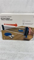 New Sharper Image retractable table tennis set