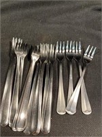 Rogers And Delco Stainless Steel Cocktail Forks