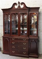 Craftique Lighted 2pc China Cabinet
