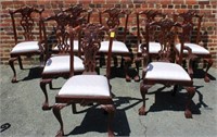 8pc Chippendale style Chairs (2 arm, 6 side)
