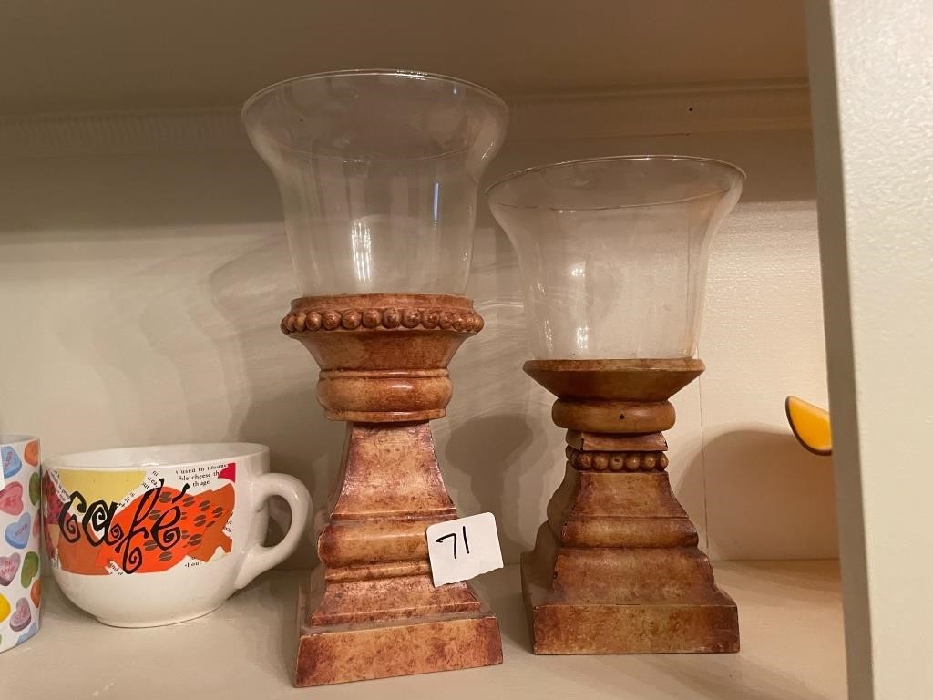 2 candle holders