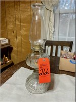 Clear Depression Glass Oil Lamp