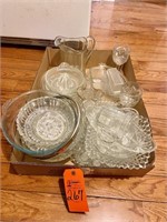 Box Lot Clear Depression Glass