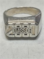 Class of 2000 Sterling silver men's ring.