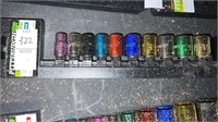 10 Piece Color Coded Socket Set