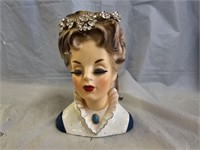 Vintage Tiara Lady Head Vase