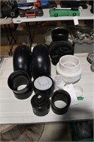 ASSORTED 3",4" ABS AND PVC FITTINGS