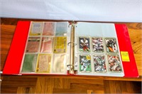 Binder of Football Sport Cards