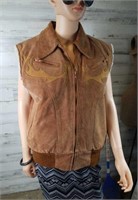 Vintage Suede Drifter by Hobo Vest Size 42