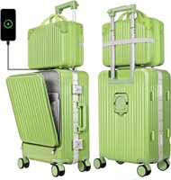 Aluminum Frame Luggage Carry On Suitcase Sets with