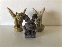 Gargoyle Statues Set