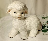 Standing white sheep