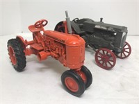 2 Case Tractor ERTL Models. Decals on Grey Tractor