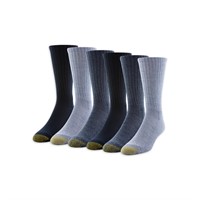 GOLDTOE Edition Men'Crew Socks 6pk AZ2