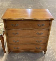 Vintage French Provincial Four Drawer Chest