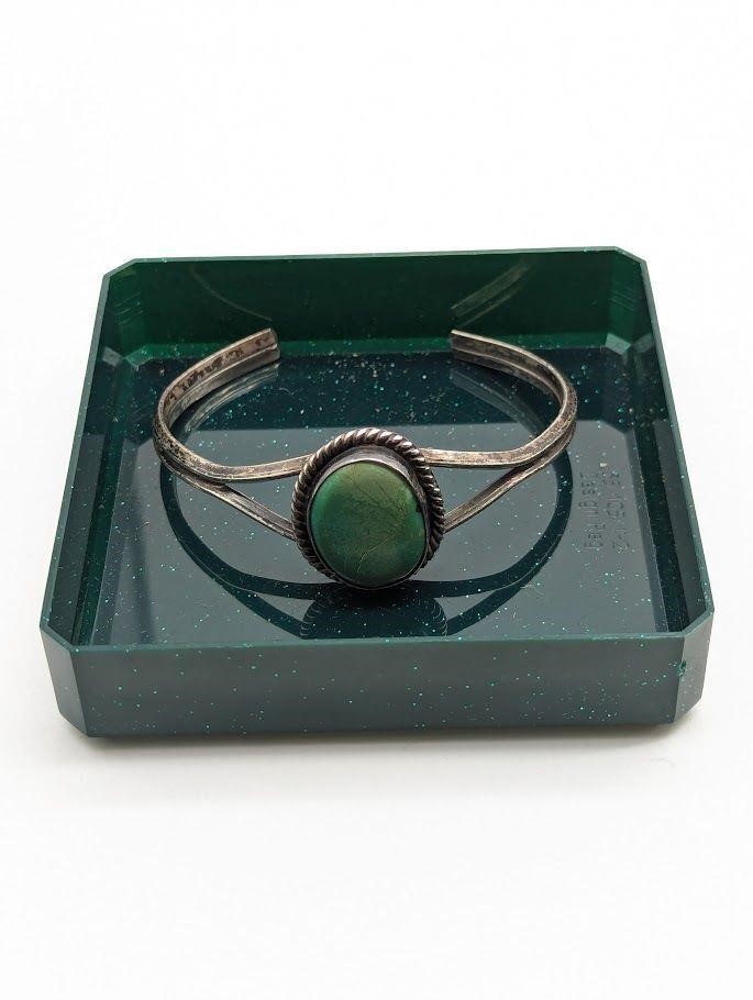 Teal Gem Cuff Bracelet