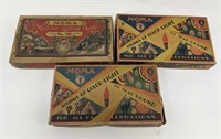 3 Boxes of Vintage Noma Colored Light Strings
