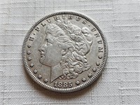 1885 XF Morgan Silver Dollar