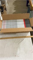Box of starrett blades for portable band saw.
