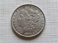 1881 XF Morgan Silver Dollar