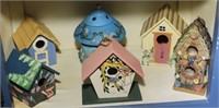 lot small decorative birdhouses