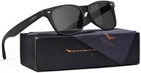 LUENX Square Retro Polarized Sunglasses 5 pack