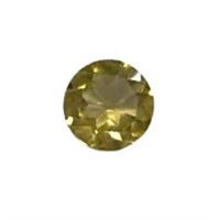 Natural 0.73ct Round Cut Yellow Citrine Gemstone