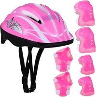 Kids Helmet with Sports Protective Gear Set