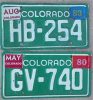 Colorado License Plates  (2)