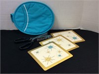 Oven Mit/Hot Pad, Herb Shears & Coasters