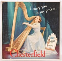 Chesterfield Cigarettes Cardboard Litho Ad