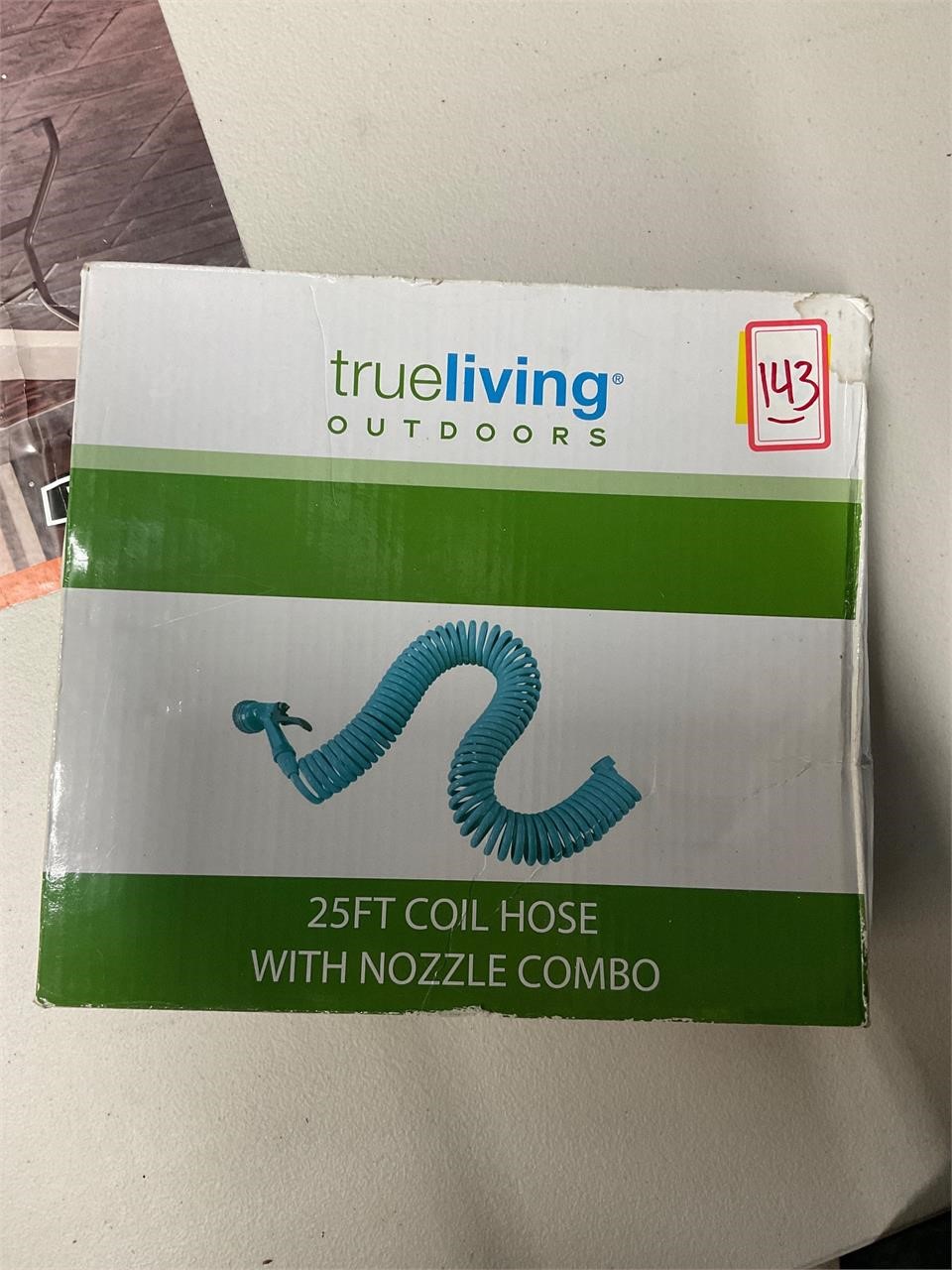 25' COIL HOSE WITH NOZZLE