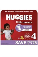 Huggies Little Movers Diapers, Size 4-22-37 Pounds